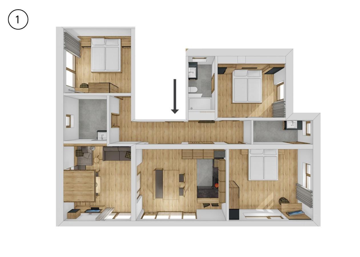 Appartement Foerra Tesido Exteriér fotografie